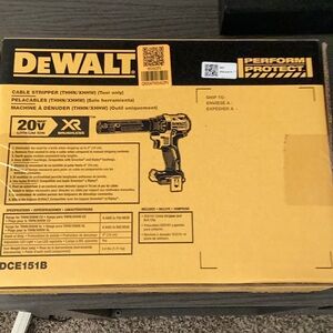 DEWALT 20V XR Cable Stripper - Black and Yellow